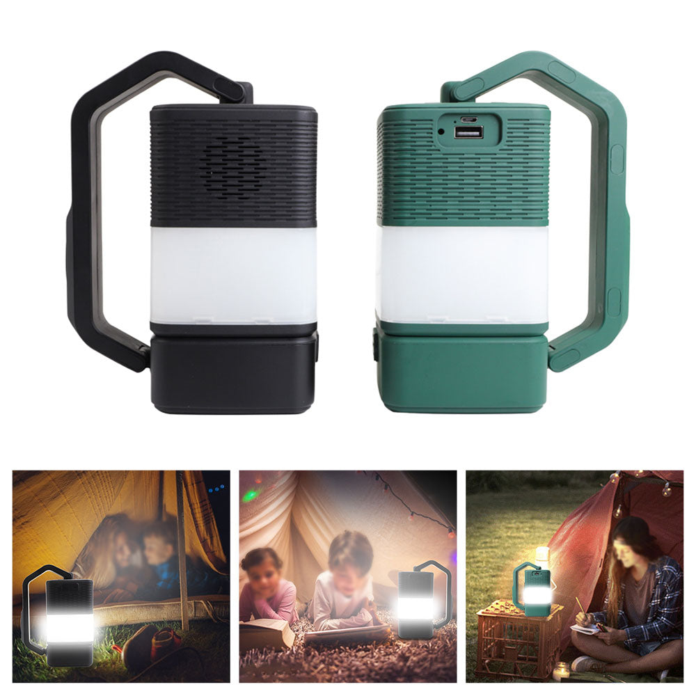 USB Led Camping Night Lights Bluetooth-compatible Portable Speaker